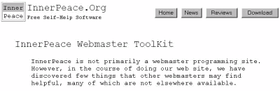 InnerPeace Webmaster ToolKit - Assorted Utilities Screenshot