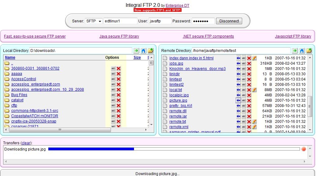 IntegralFTP Screenshot