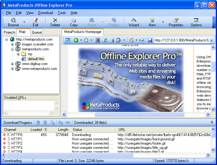Internet Collection Screenshot