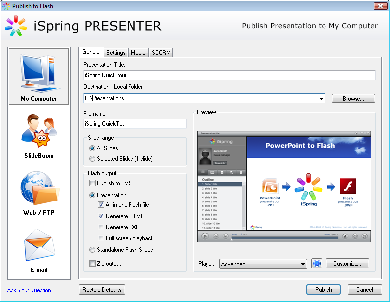 iSpring Pro Screenshot