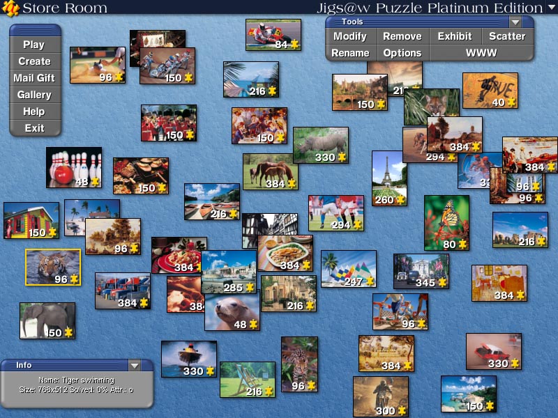 Jigs@w Puzzle Platinum Edition Screenshot