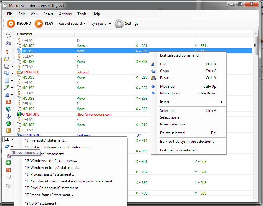 Jitbit Macro Recorder Screenshot