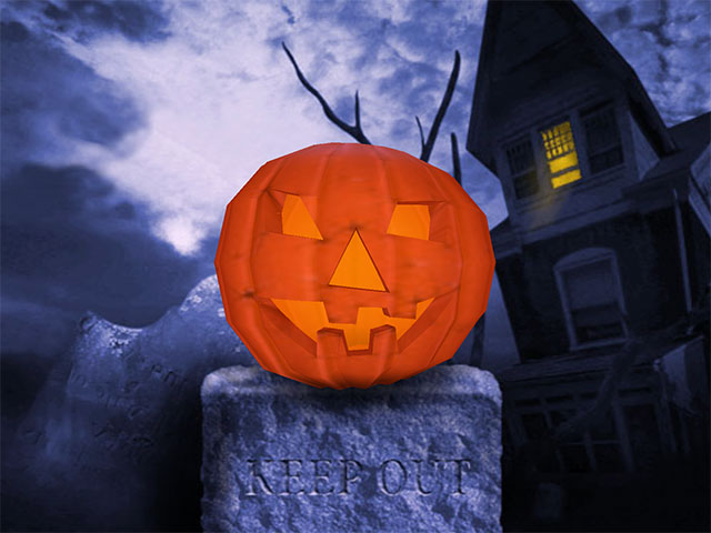 Keep Out Halloween Edition 3D Screen Saver Screenshot
