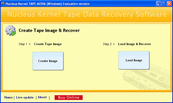 Kernel Tape Data Recovery Software Screenshot