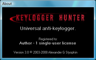Keylogger Hunter Screenshot