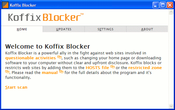 Koffix Blocker Screenshot
