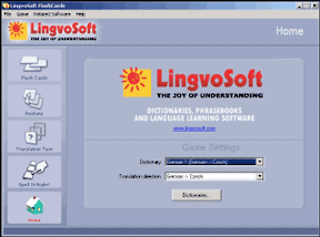 LingvoSoft FlashCards German <-> Czech for Windows Screenshot