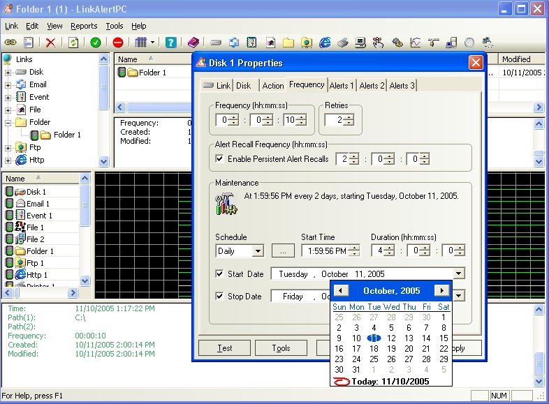 LinkAlertPC Extended Edition Screenshot