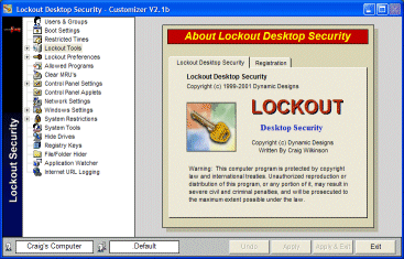 Lockout Desktop Security Screenshot
