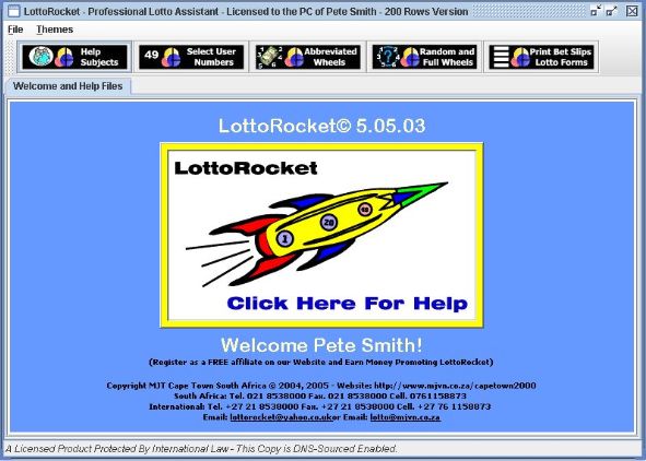 LottoRocket Screenshot