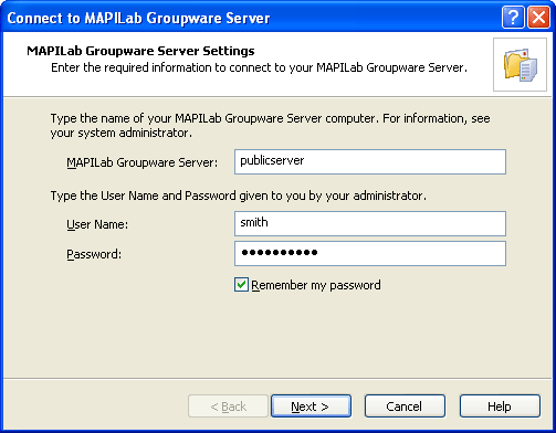 MAPILab Groupware Server Screenshot