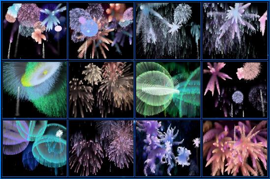MBSS Fireworks displays photo-realistic 3D animated fireworks with stereo