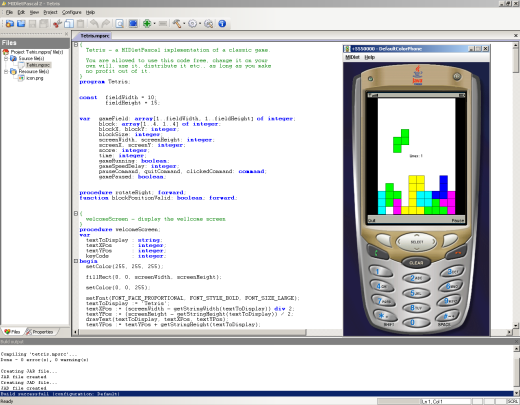 MIDlet Pascal Screenshot
