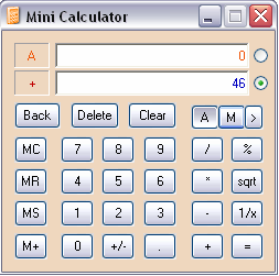 Mini Calculator Screenshot