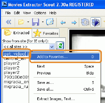 Movies Extractor Scout Screenshot