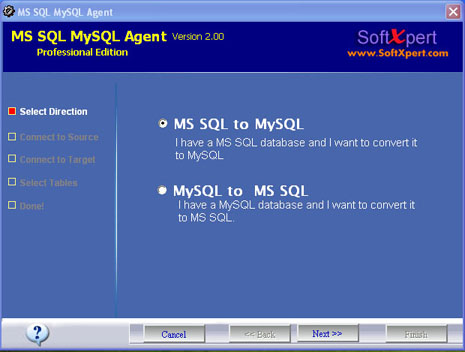 MS SQL MySQL Converter Agent Screenshot