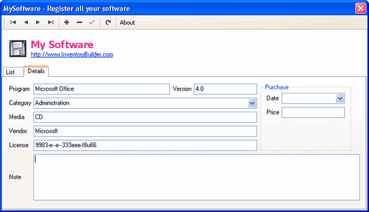 MySoftware Screenshot