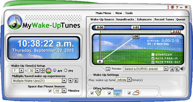 MyWake-UpTunes Screenshot