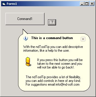 Neodeck Tool Tip Control Screenshot