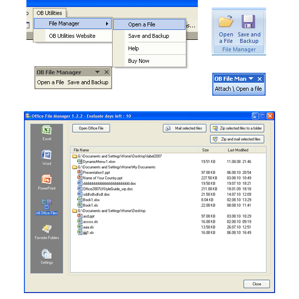 Office File Manager Screenshot
