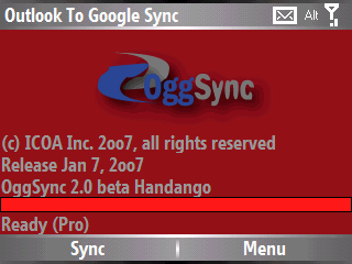 OggSync Screenshot