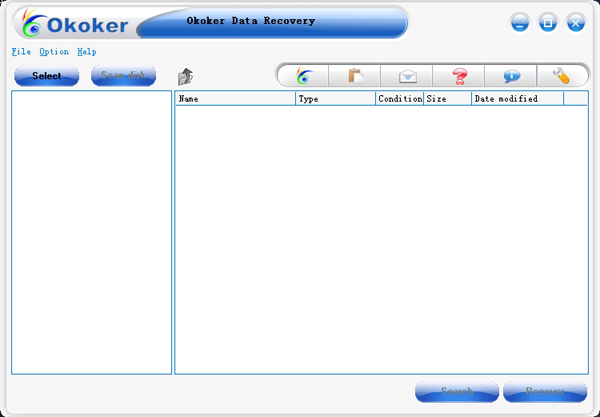 Okoker Data Recovery Screenshot