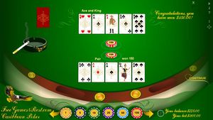 Omega Caribbean Poker Screenshot
