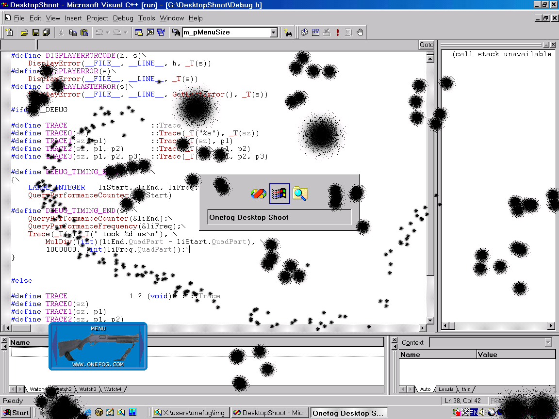 Onefog Desktop Shooter Screenshot