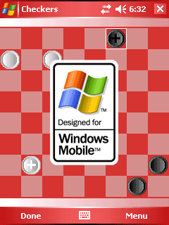 Orneta Checkers for Windows Mobile 5.0 Pocket PC Screenshot