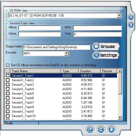 OSS CD Ripper N' ID3V2 Tag Editor Screenshot