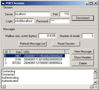 OstroSoft POP3 Component Screenshot