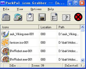 Packpal Icon Grabber Screenshot