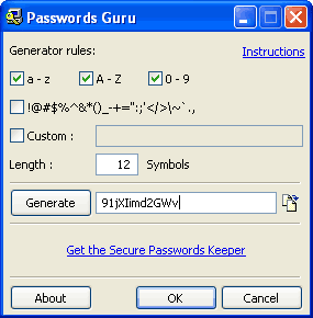 Password Guru Screenshot