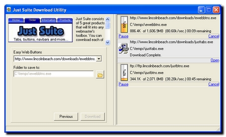 Pathfinder Download Manager Screenshot