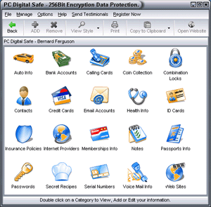 PC Digital Safe Screenshot