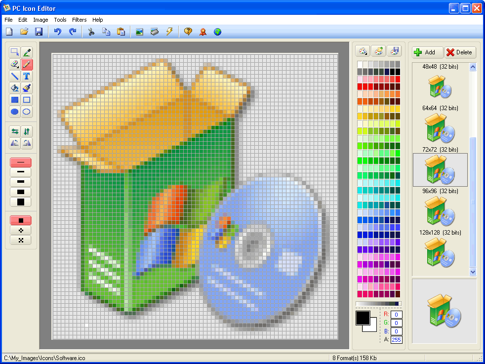 PC Icon Editor Screenshot