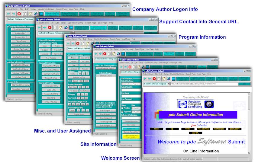 pdc Software Submit Screenshot
