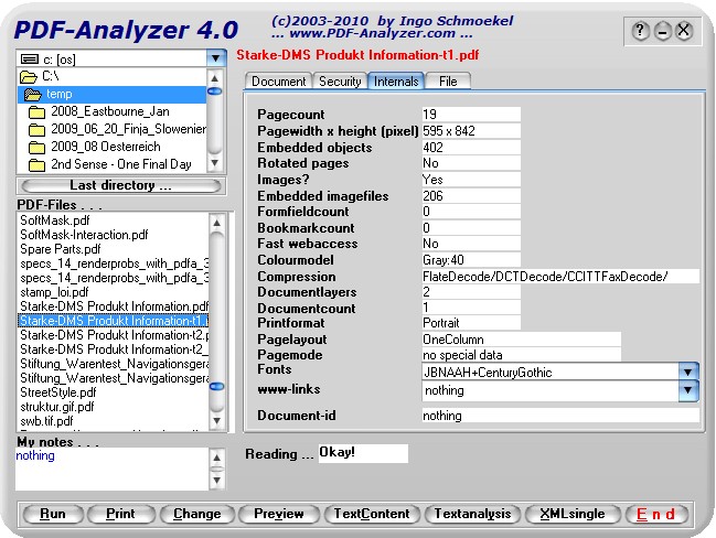 PDF-Analyzer Screenshot