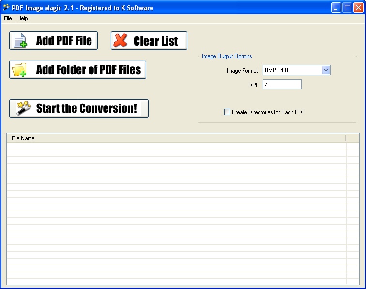 PDF Image Magic Screenshot