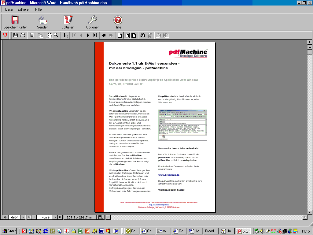 pdfServMachine Screenshot
