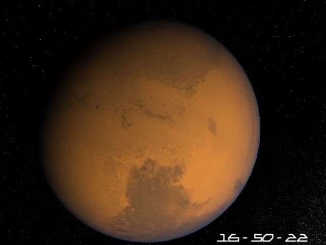 Planet Mars 3D Screensaver Screenshot