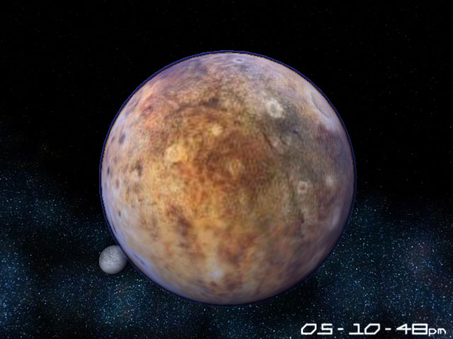 Planet Pluto 3D Screensaver Screenshot