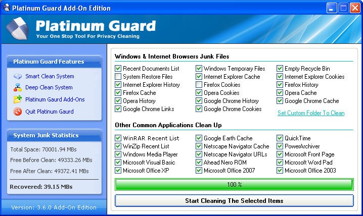 Platinum Guard Screenshot