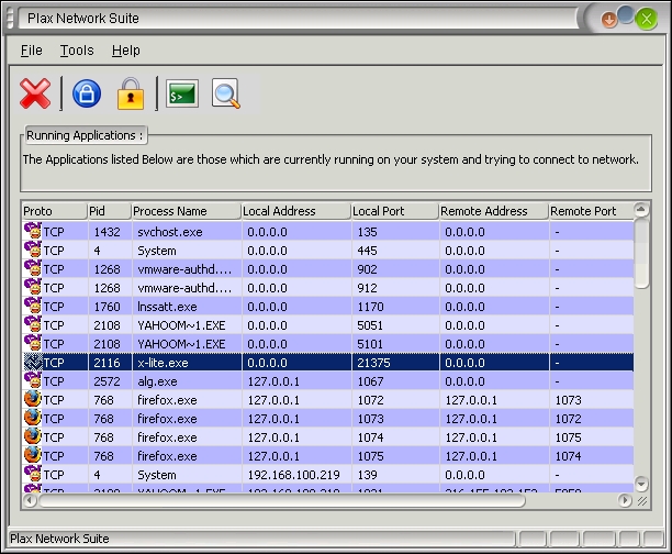 Plax Network Suite Screenshot