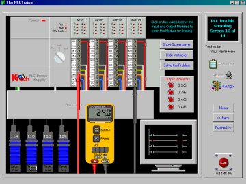PLC Training - RSlogix Simulator Screenshot