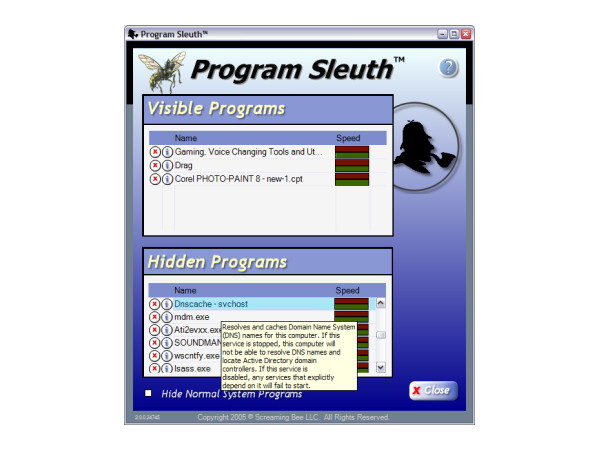 Program Sleuth Screenshot
