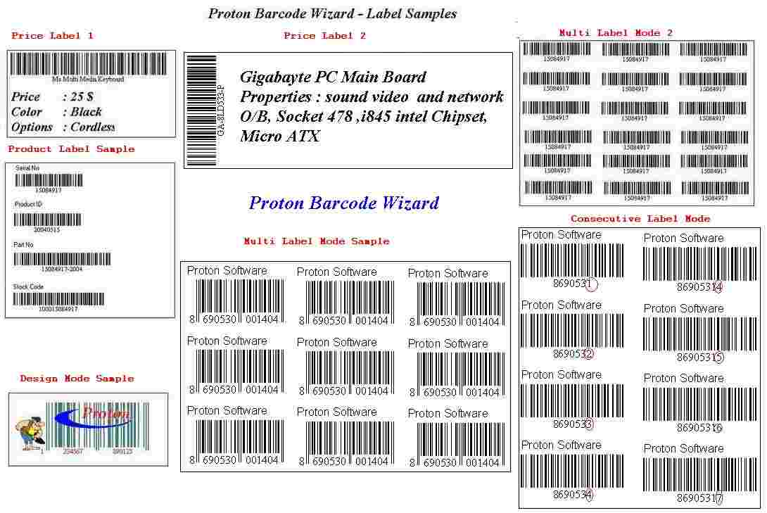 Proton Barcode Wizard Screenshot