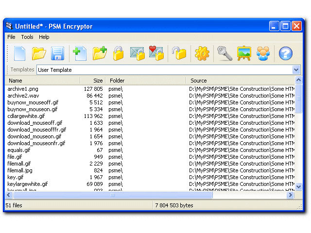 PSM Encryptor Screenshot