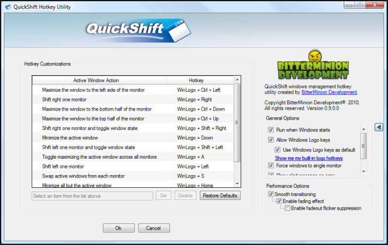 QuickShift Screenshot