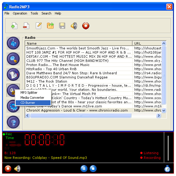 Radio2MP3 Screenshot